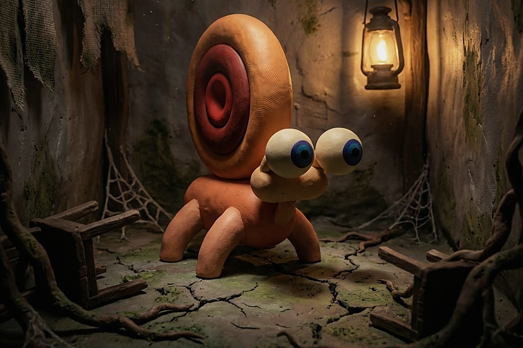Clay Snail Character